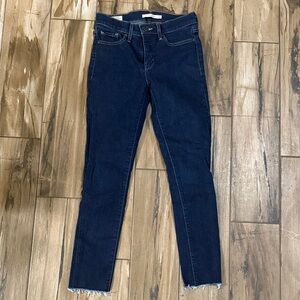 Dark Blue Skinny Jeans for Women